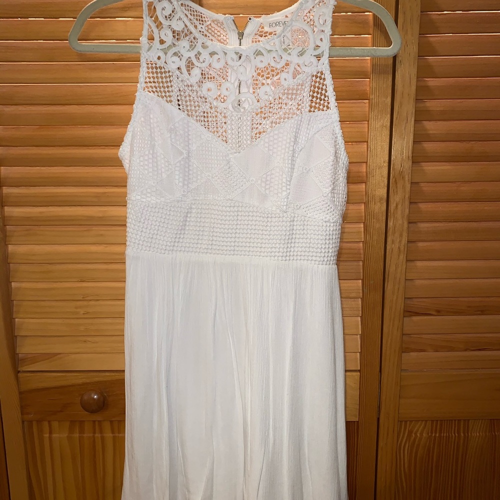 Flowy White Summer Dress